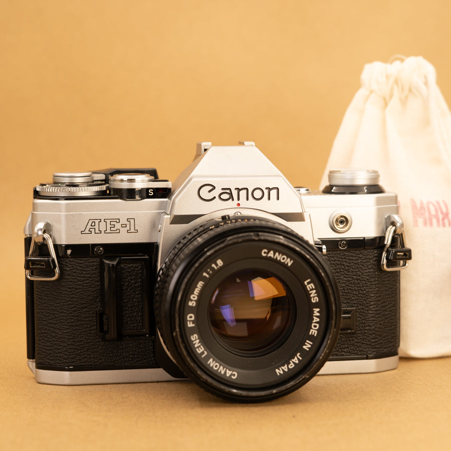 Canon AE-1 35mm Film Camera with Canon 50mm f/1.8 - Serviced