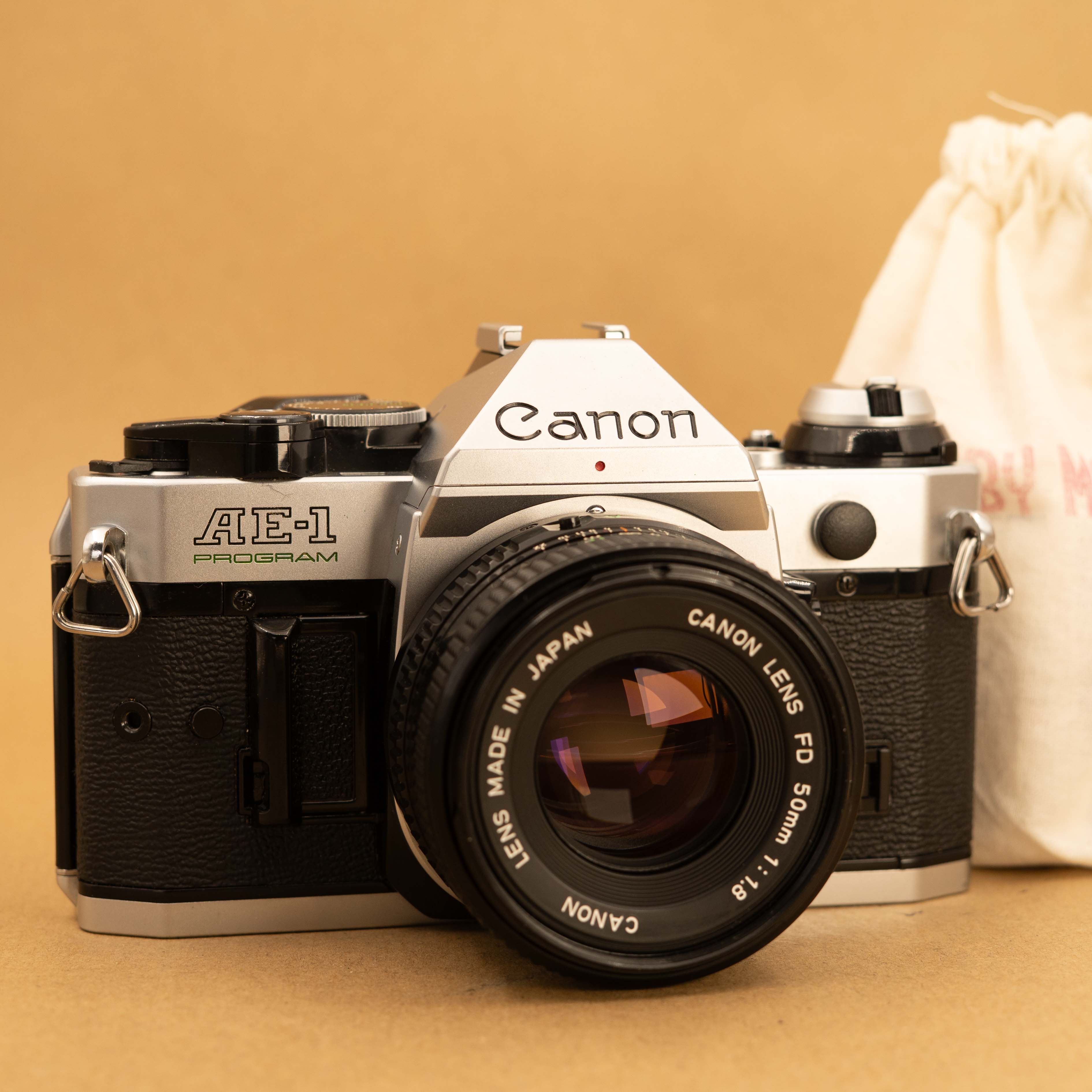 Canon AE-1 Program with 50mm f/1.8 Lens 35mm Film Camera
