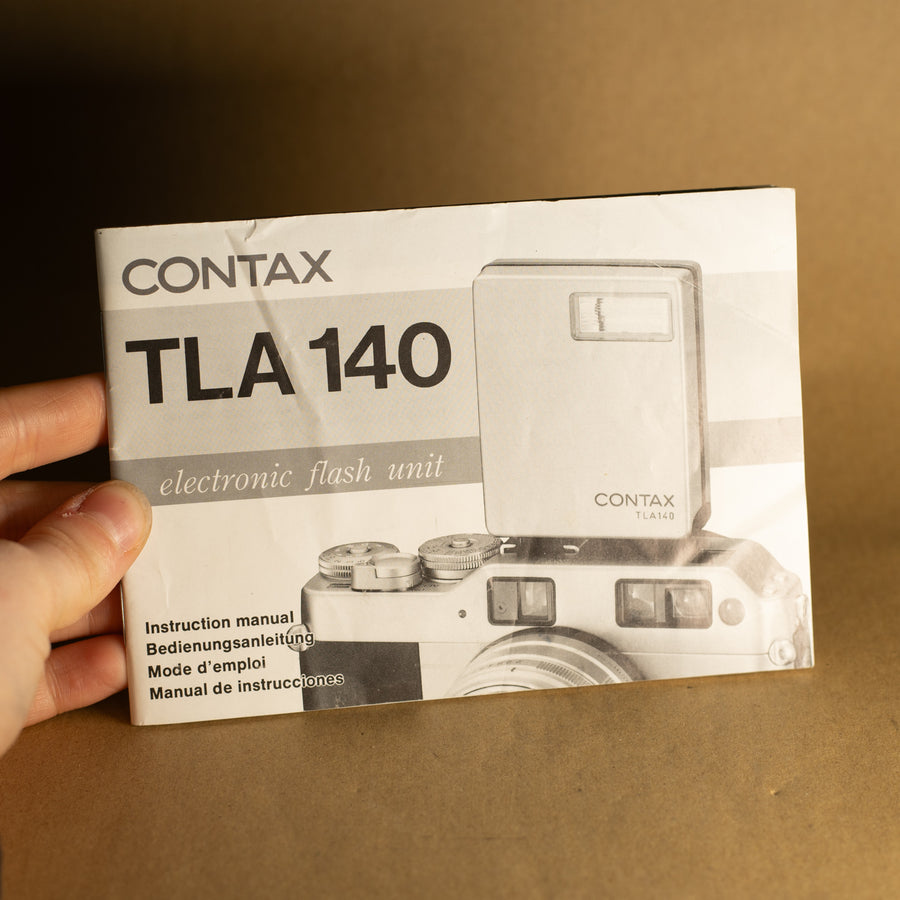 Original Contax TLA140 Flash Instruction Manual