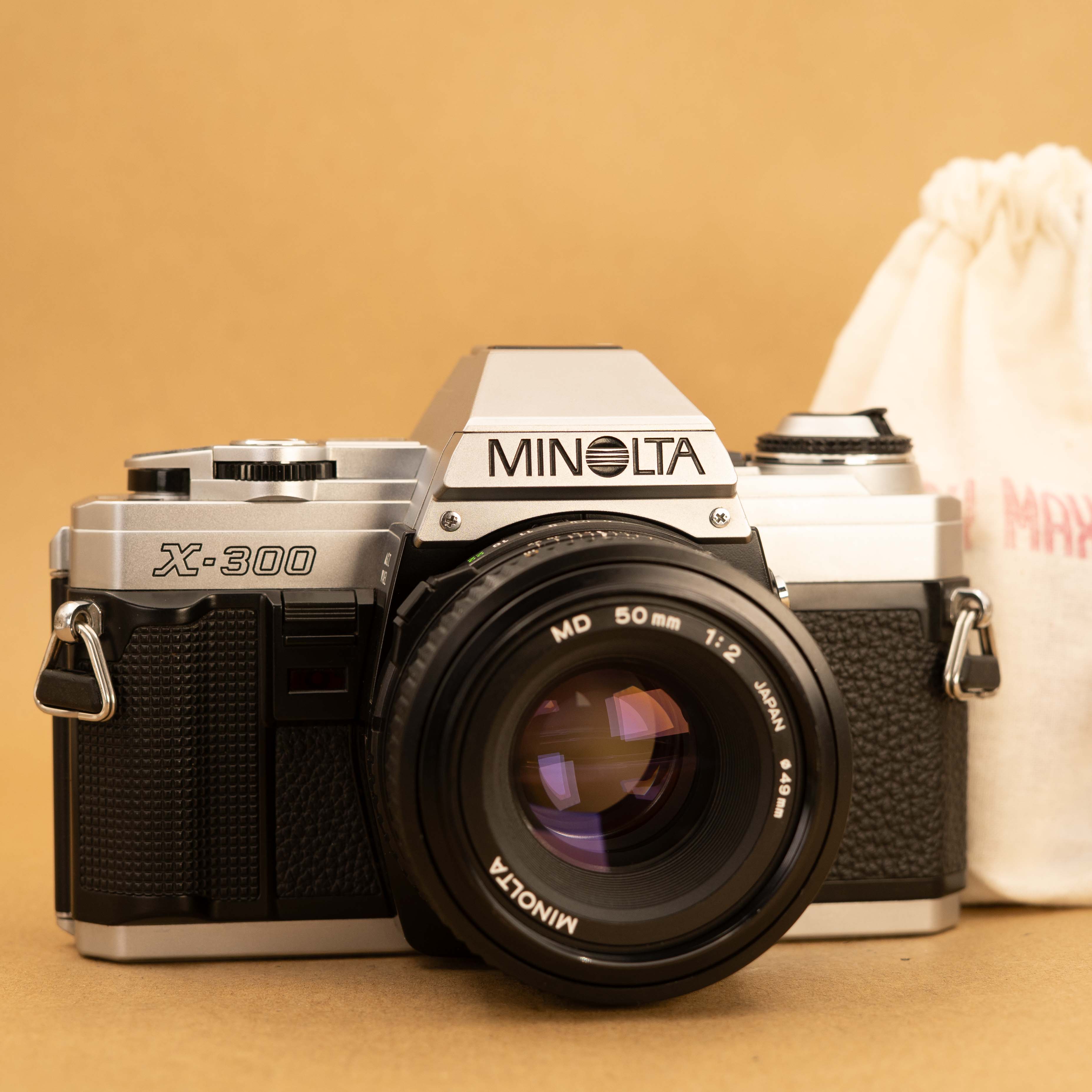 Minolta X-300 with 50mm f/2 Lens 35mm SLR Film Camera