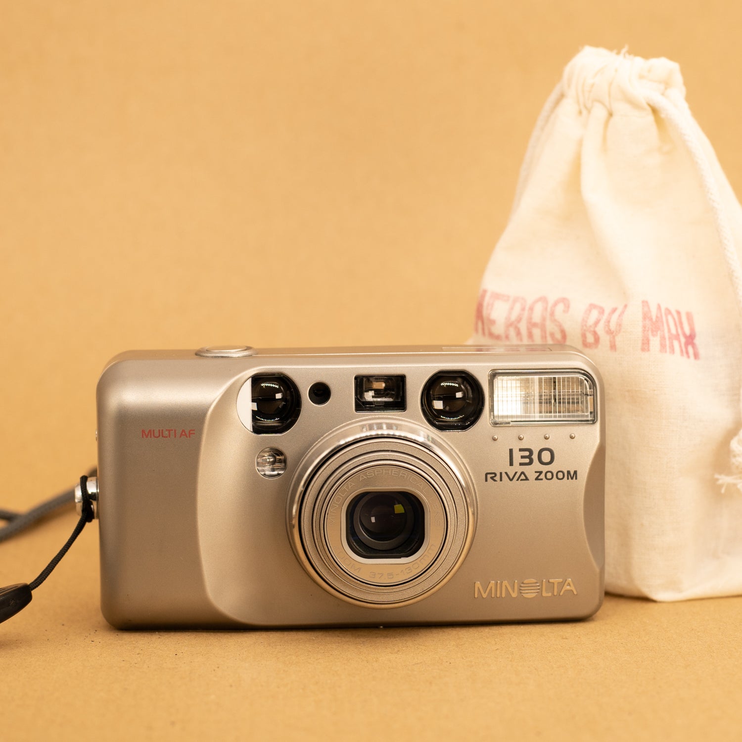 Minolta 130 Riva Zoom 35mm Film Camera with Roll of Film – Cameras