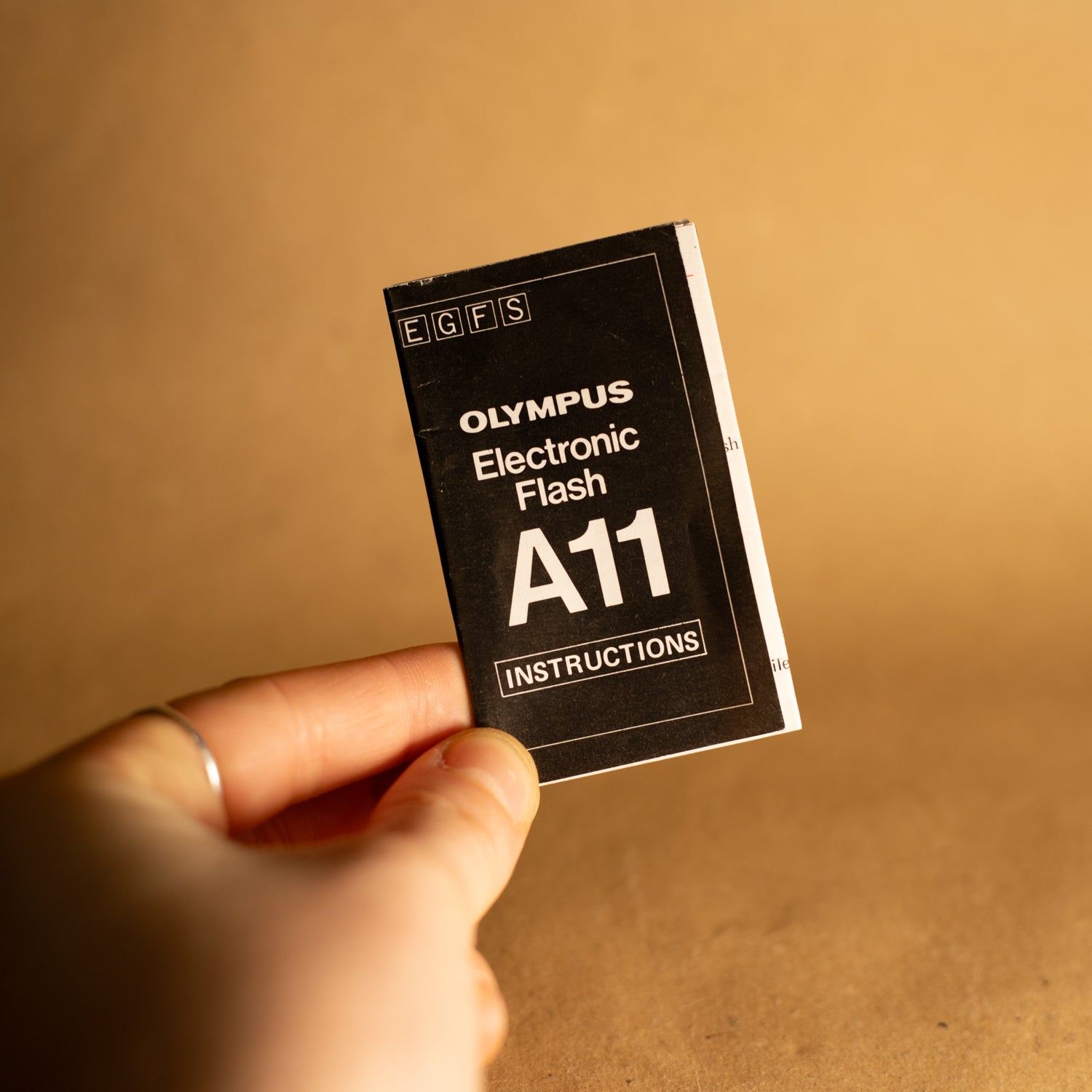 Original Olympus A11 Electronic Flash Instruction Manual Cameras By Max