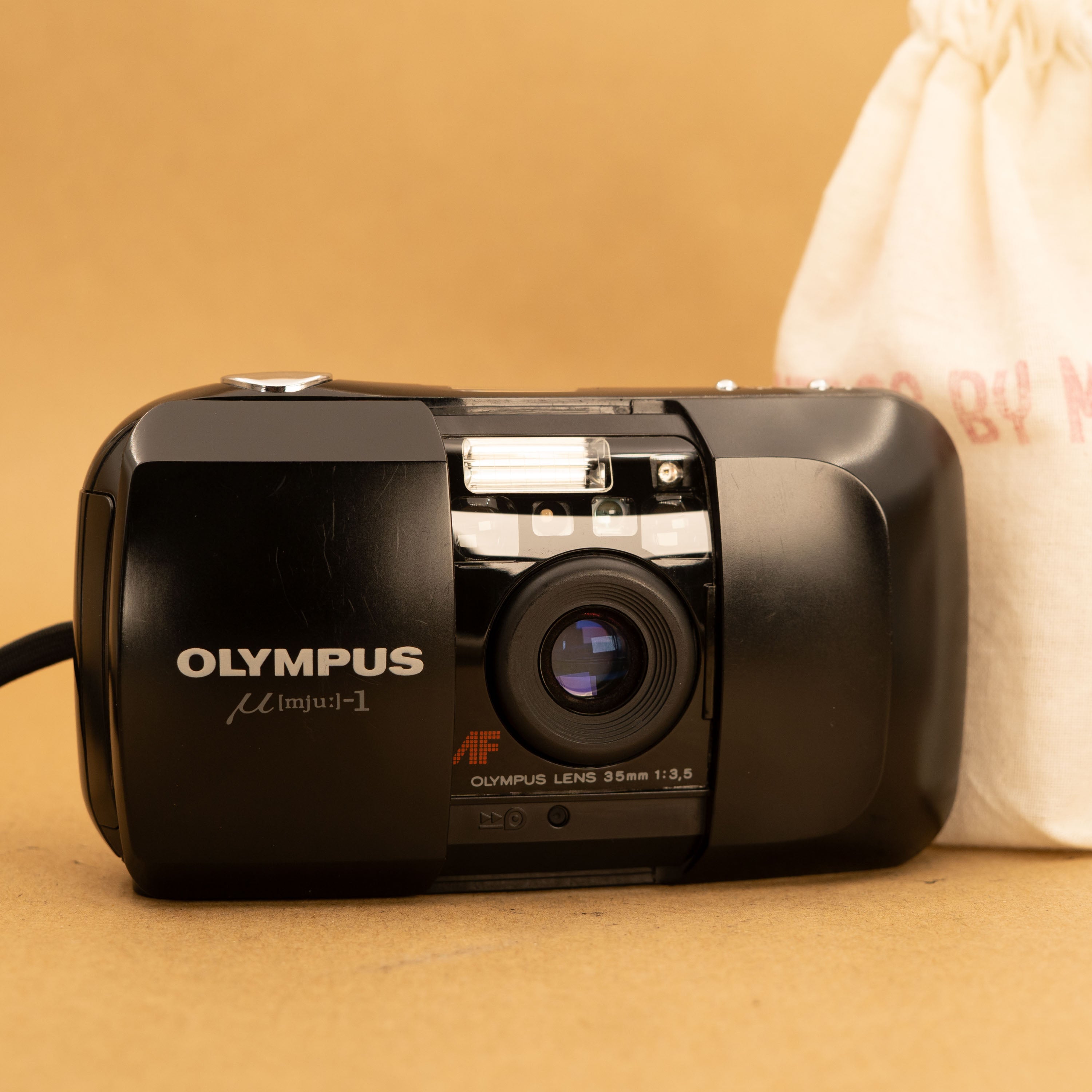 Olympus Mju I 35mm Point and Shoot Film Camera with Roll of Film