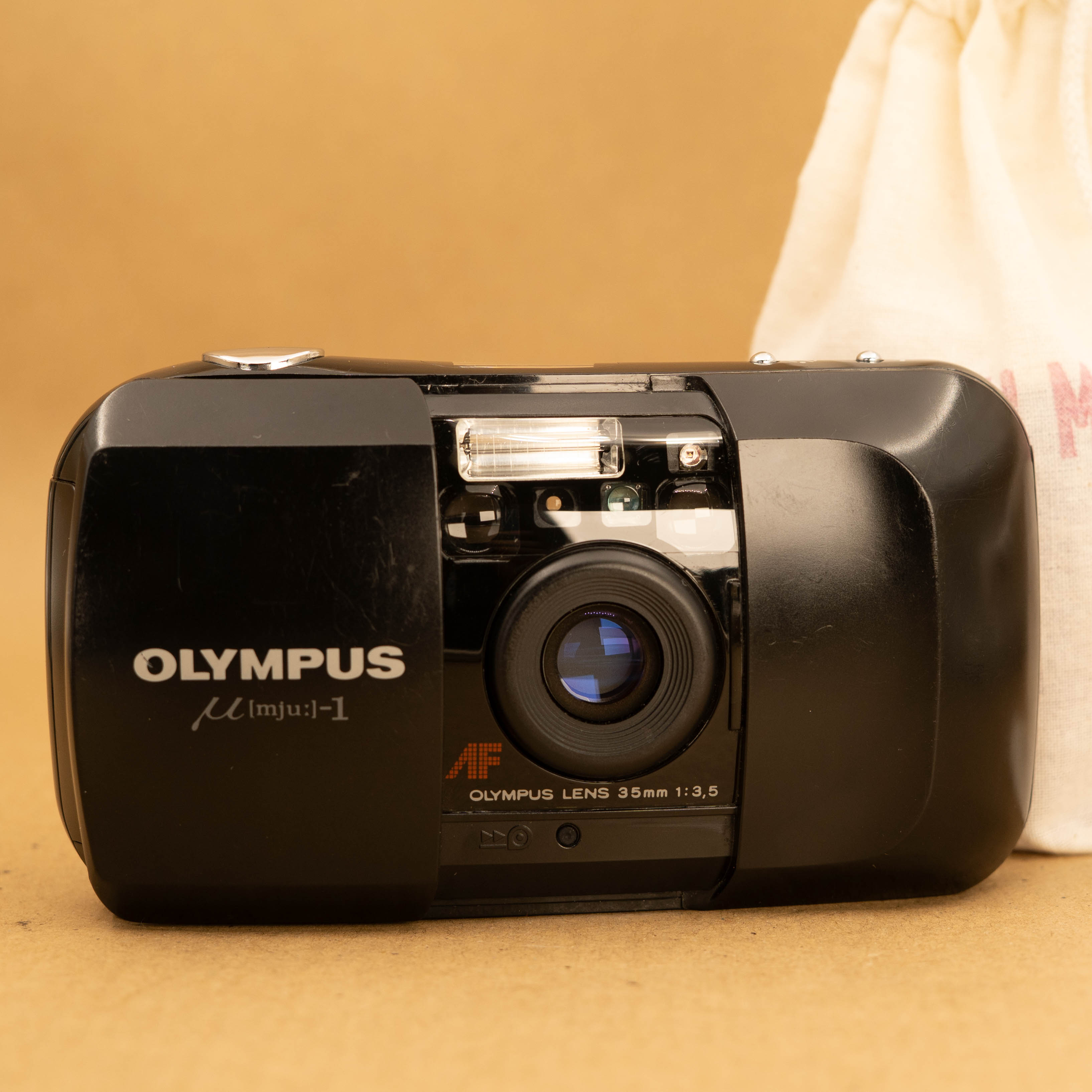 Olympus Mju I 35mm Point and Shoot Film Camera with Roll of Film