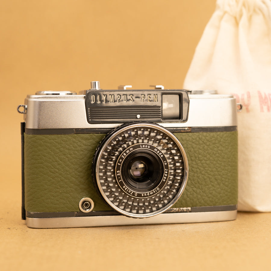Green Olympus Pen EE-2 Half-frame 35mm Film Camera - Refurbished