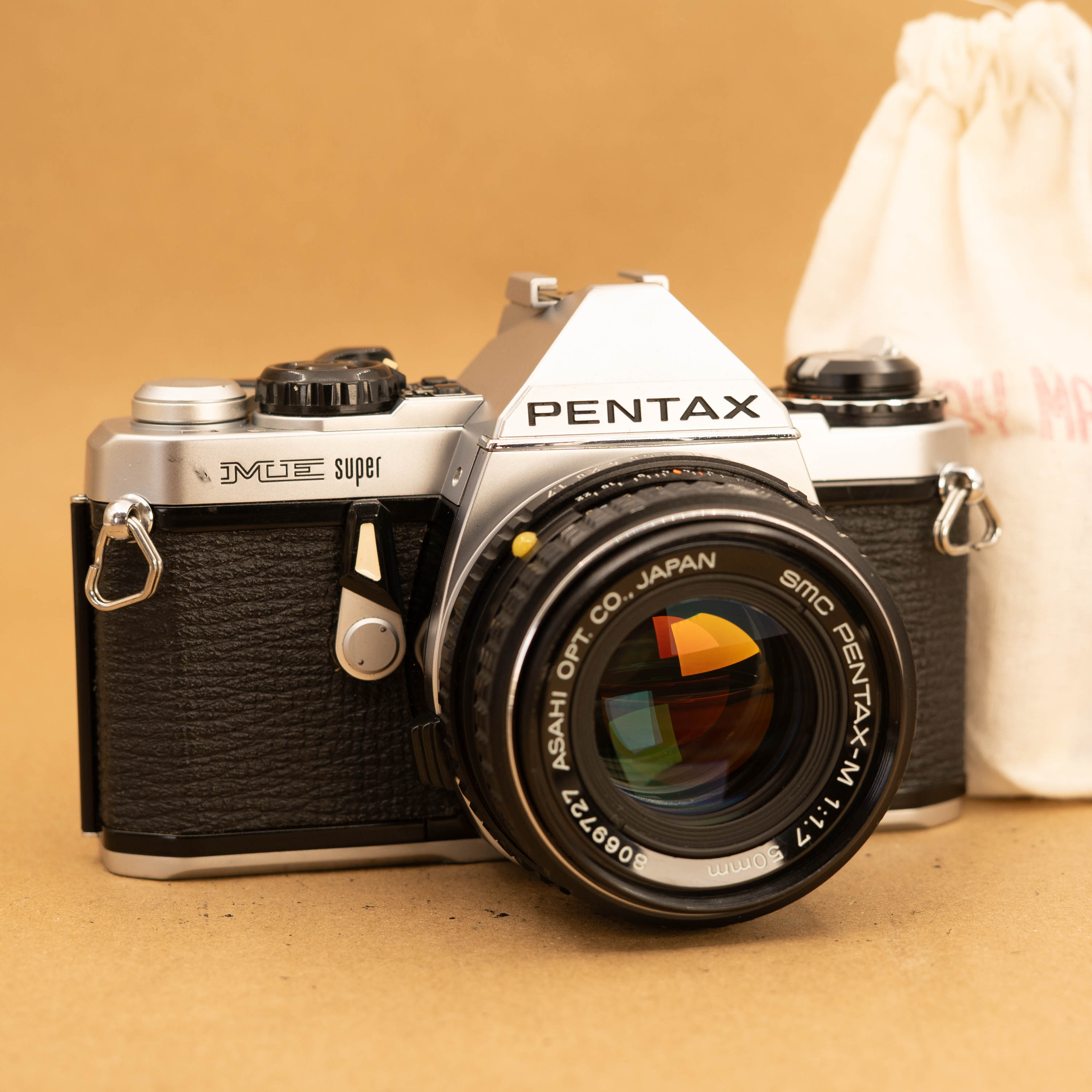 PENTAX ME super COSINON-S 50mm f2フィルムカメラ Fully Serviced Pentax ME Super with 50mm f/1.7 Lens – Cameras By
