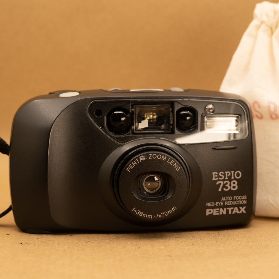 Pentax Espio 738 35mm Point and Shoot Film Camera with Roll of