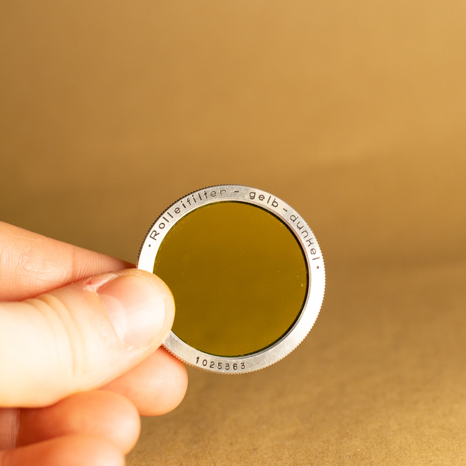 Filtre Jaune 28.5mm Pour Rolleicord / Rolleiflex - Ancien Modèle - Très Bon état