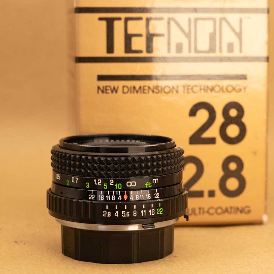 Tefnon 28mm f/2.8 Lens for Minolta MD – Cameras By Max Ltd
