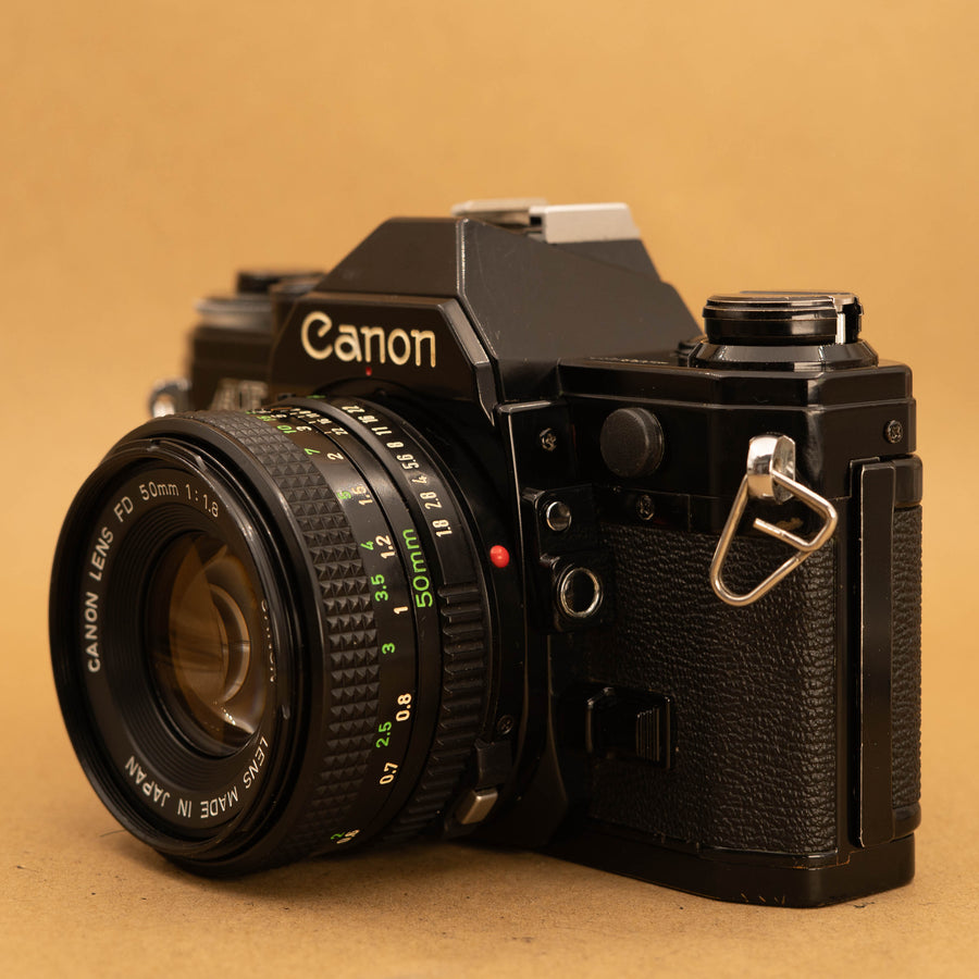 Black Canon AE-1 35mm SLR Film Camera - Refurbished – Cameras By