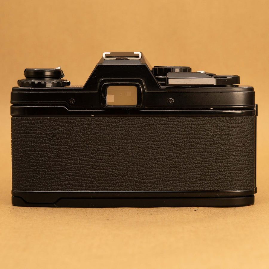 Black Olympus OM10 with 50mm f/1.8 Lens