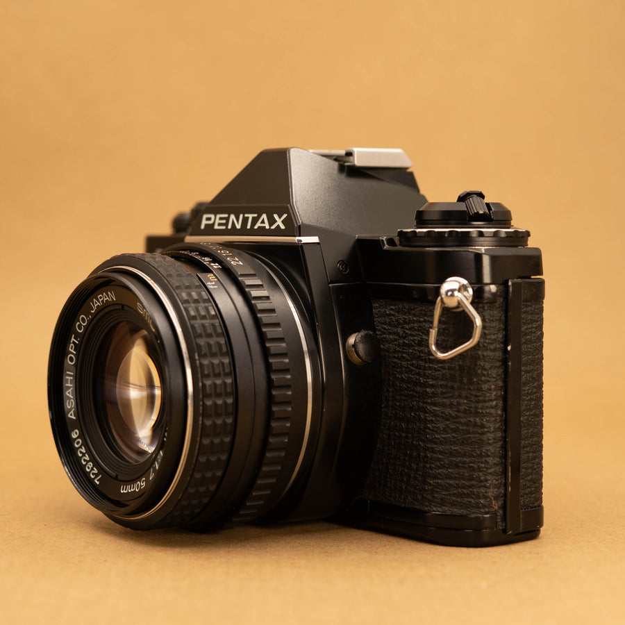 Black Pentax ME Super with 50mm f/1.7 Lens