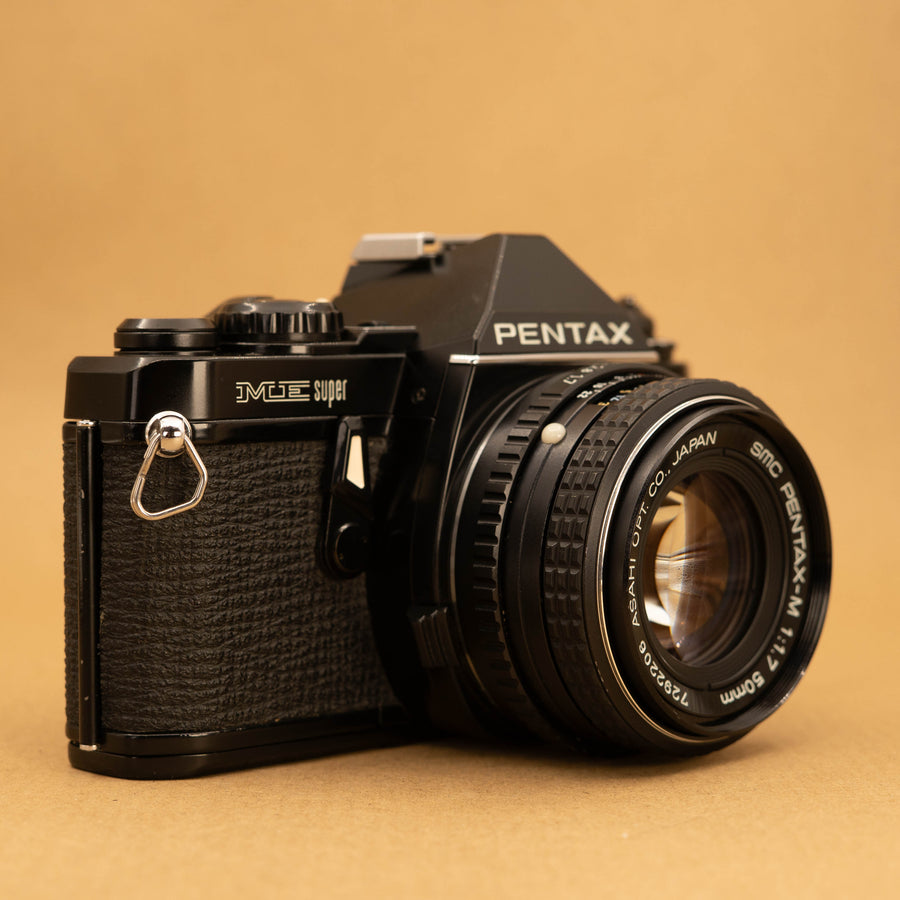 Black Pentax ME Super with 50mm f/1.7 Lens