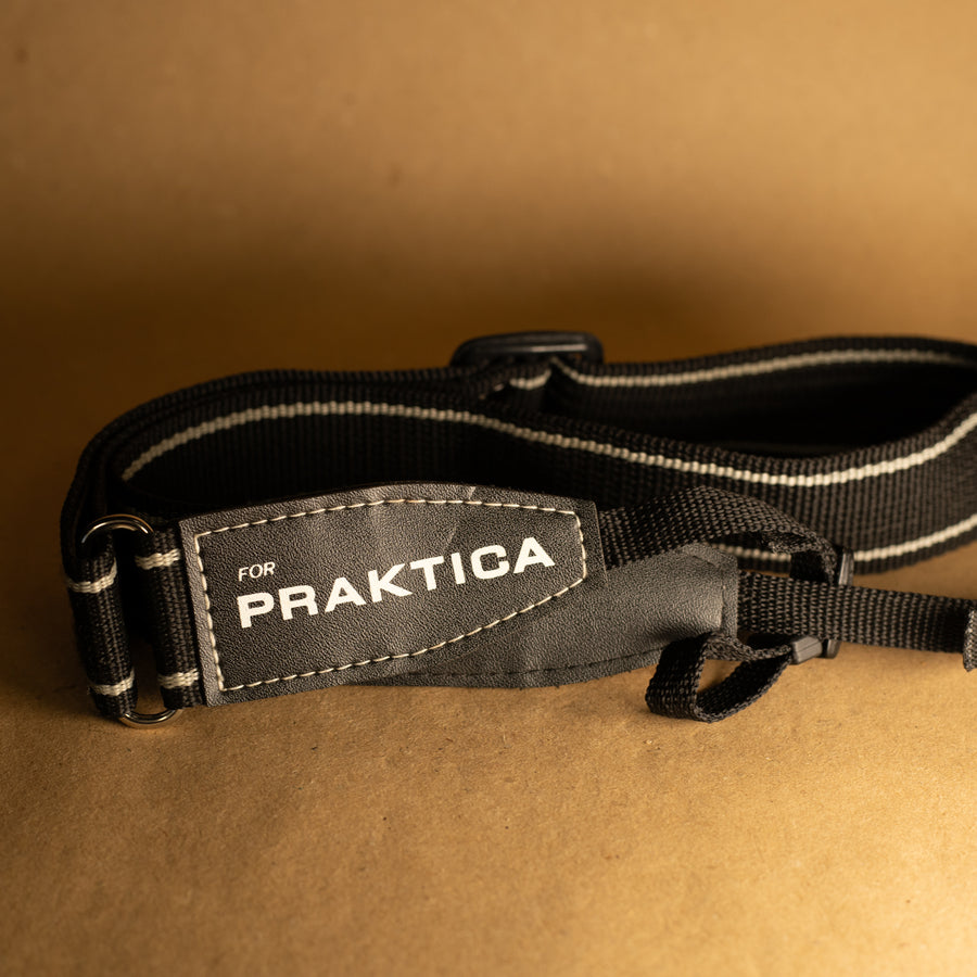 Black Praktica Camera Strap