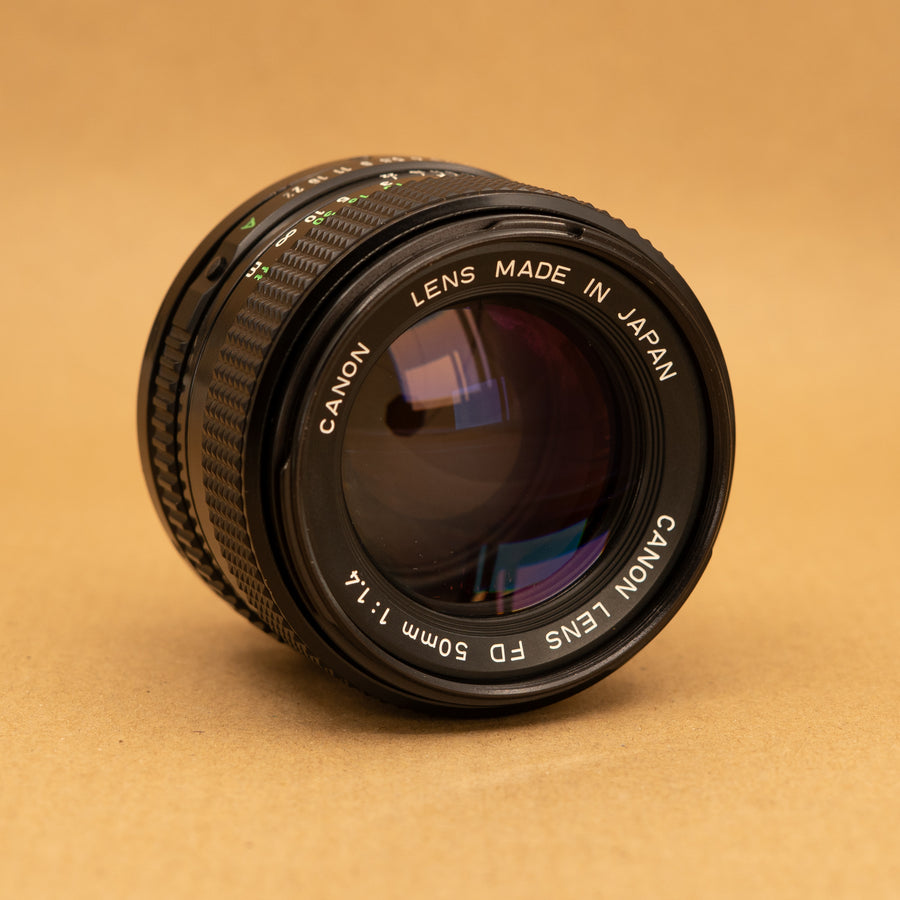 Lente Canon FD 50 mm para cámaras de película Canon SLR de