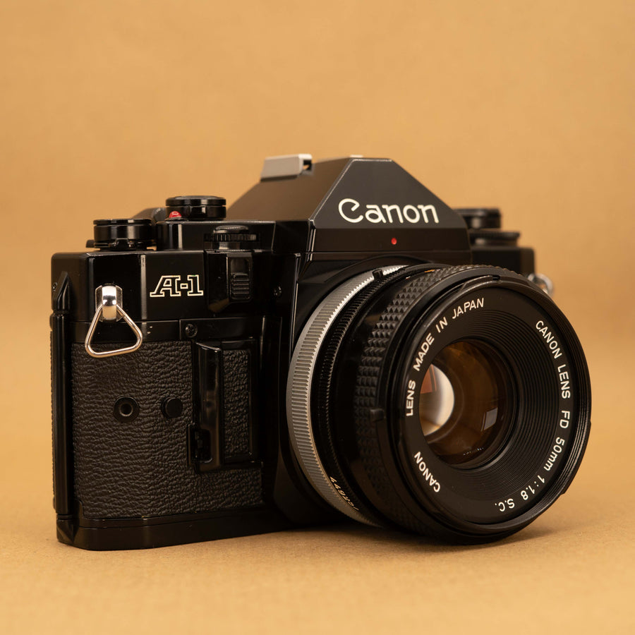 Canon A-1 avec objectif 50 mm f/1.4
