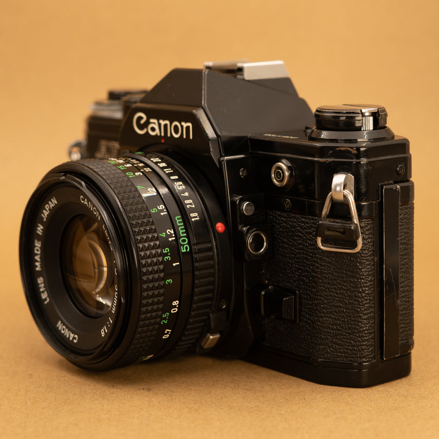 Black Canon AE-1 35mm SLR Film Camera - Refurbished – Cameras By