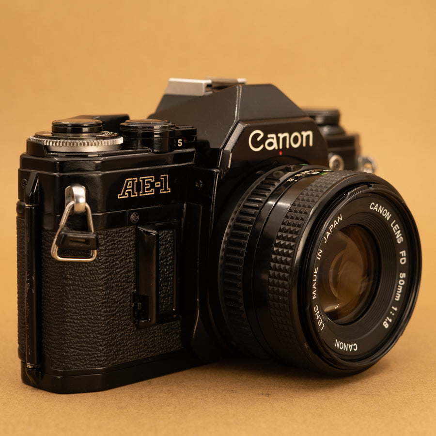 Black Canon AE-1 35mm SLR Film Camera - Refurbished – Cameras By