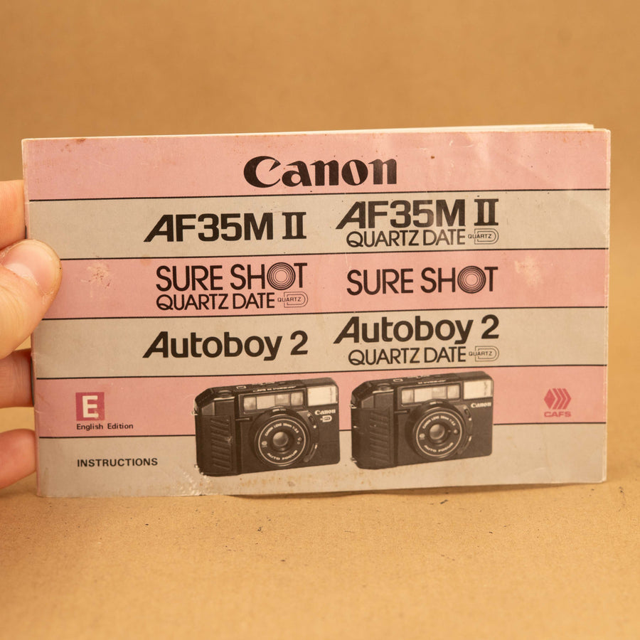 Original Canon AF35M II Instruction Manual