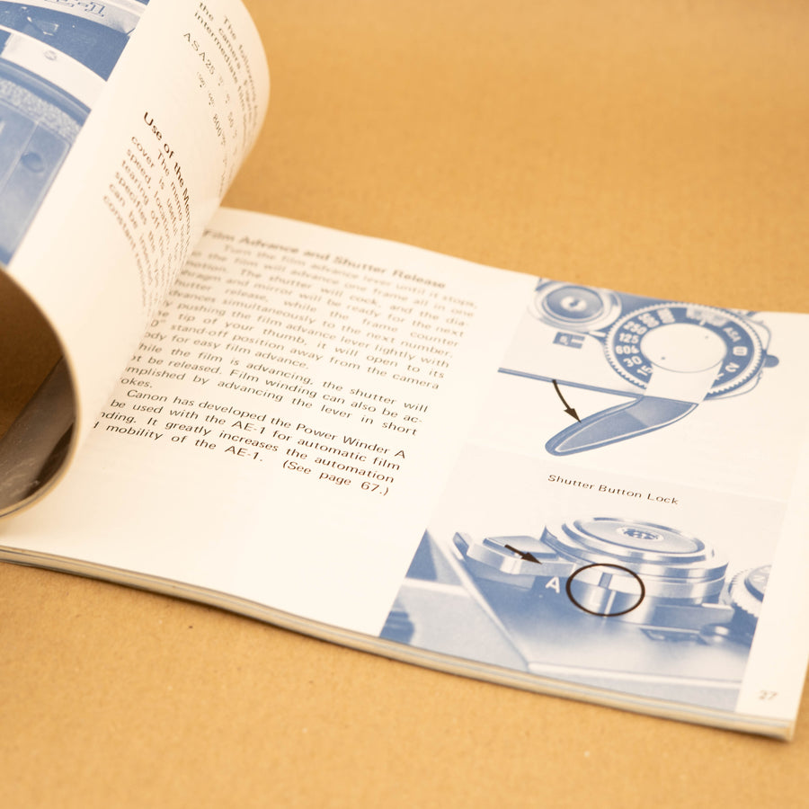 Original Canon AE-1 Instruction Manual