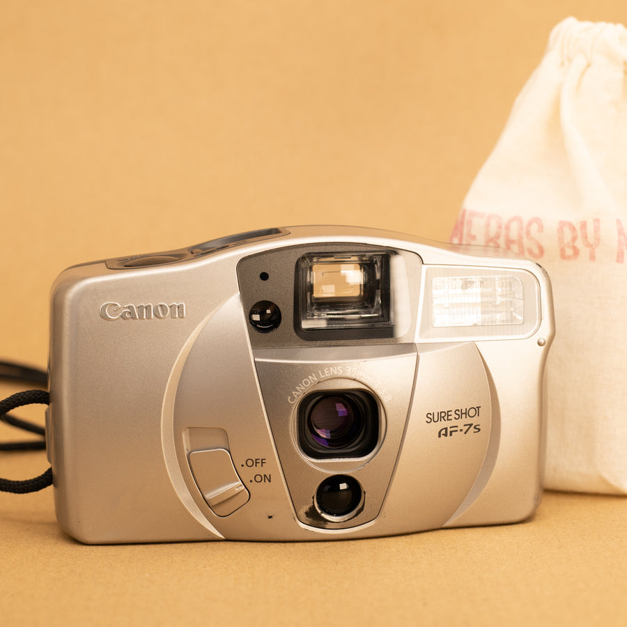 Canon Sure Shot AF-7S 35mm Point and Shoot Film Camera with Film