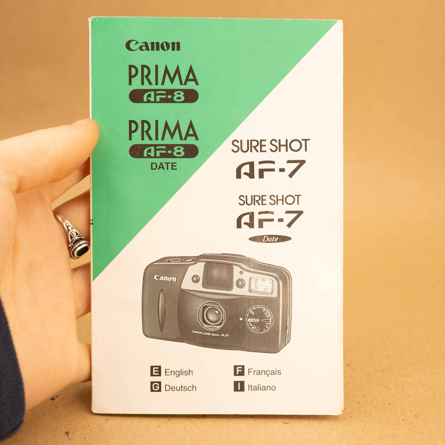 Manuel d'instructions d'origine Canon Sure Shot AF-7