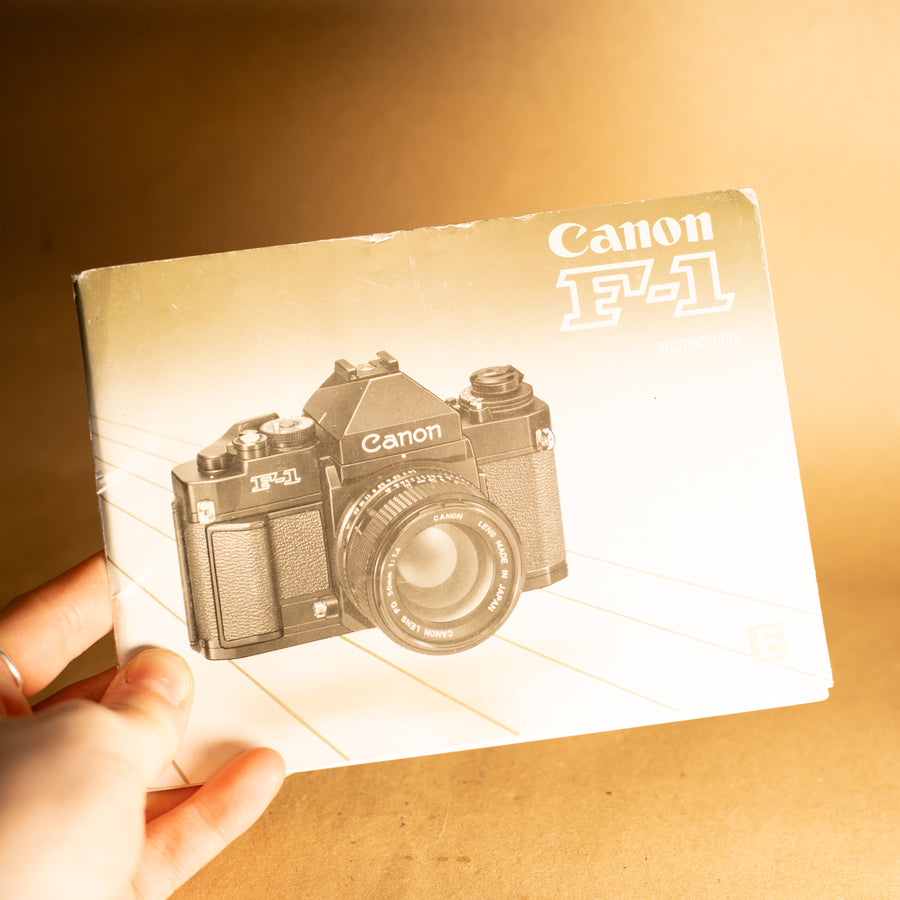 Canon F-1 original Nuevo manual de instrucciones