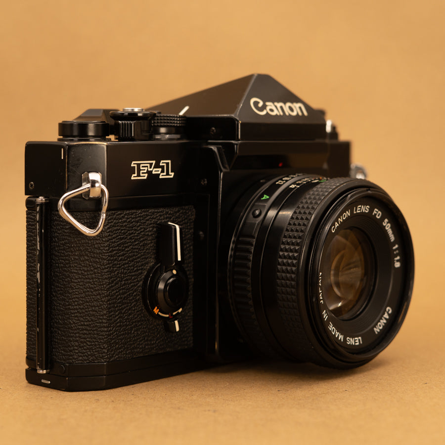 Canon F-1 35mm Film Camera with Canon 50mm f/1.8 Lens