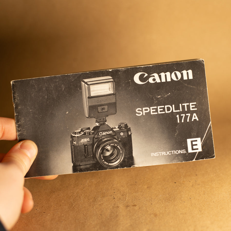 Manual de instrucciones original de Canon Speedlite 177A