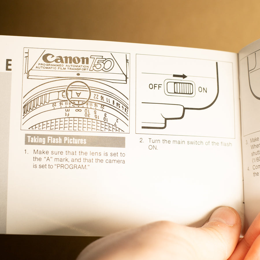 Original Canon Speedlite 244T Flash Instruction Manual