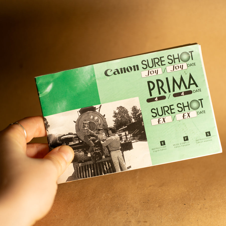 Manual de instrucciones original de Canon Sure Shot EX