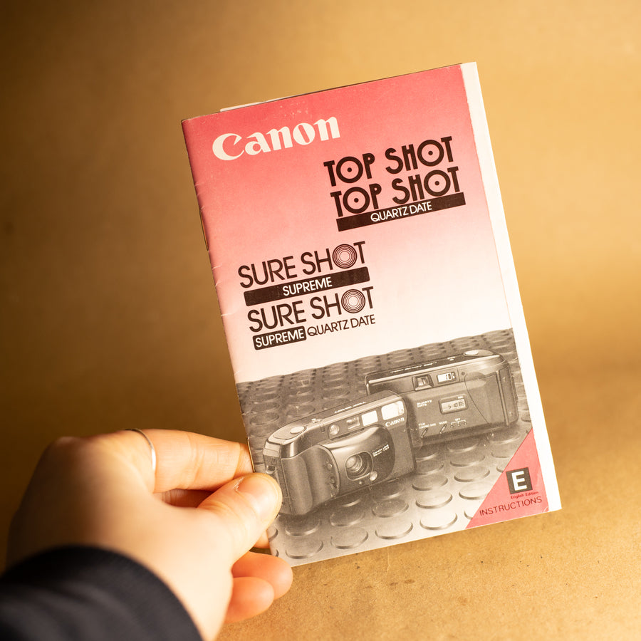 Original Canon Sure Shot Supreme Instruction Manual