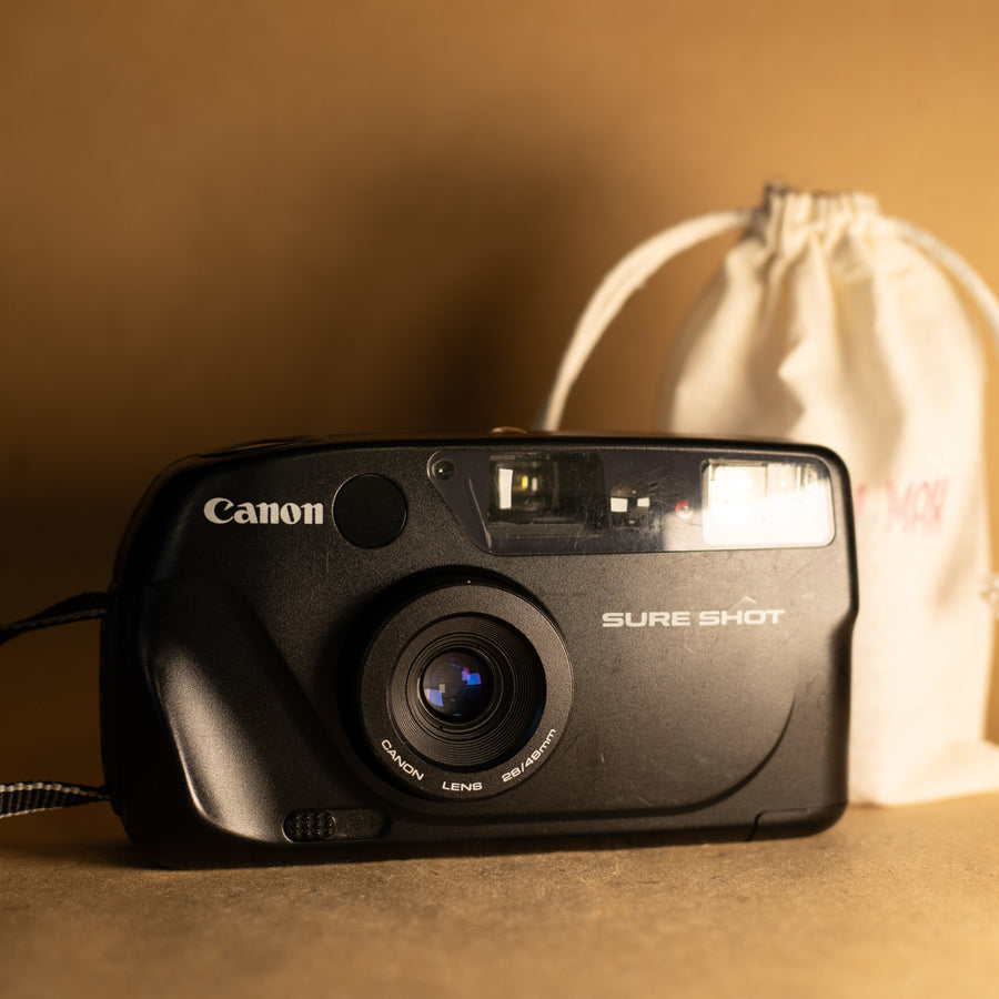 Canon Sure Shot 35mm film point and shoot camera for beginners