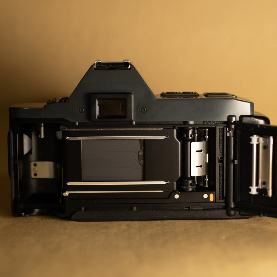 Canon T50 con lente Canon 35-70 mm f/3.5-4.5