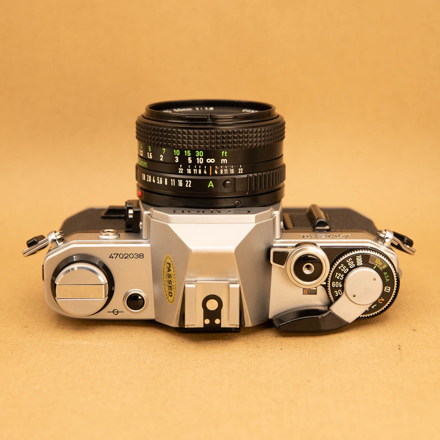 Canon AE-1 with 50mm f/1.8 Lens