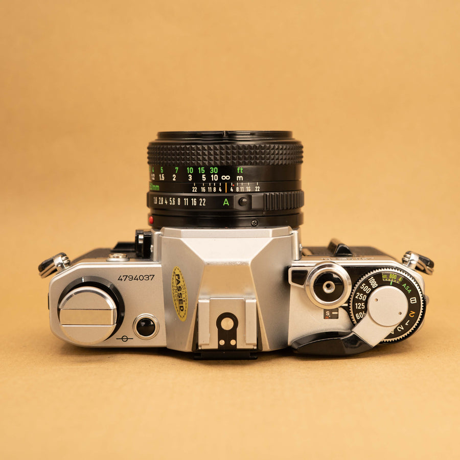 Canon AE-1 with 50mm f/1.8 Lens