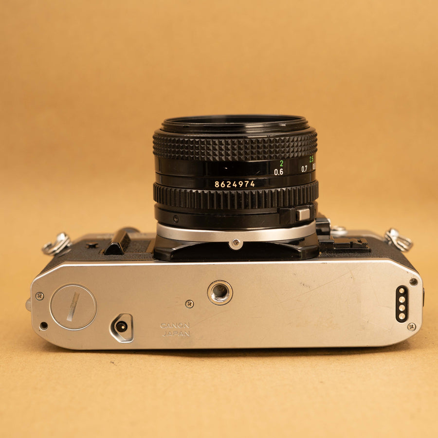 Canon AE-1 Program with 50mm f/1.8 Lens 35mm Film Camera