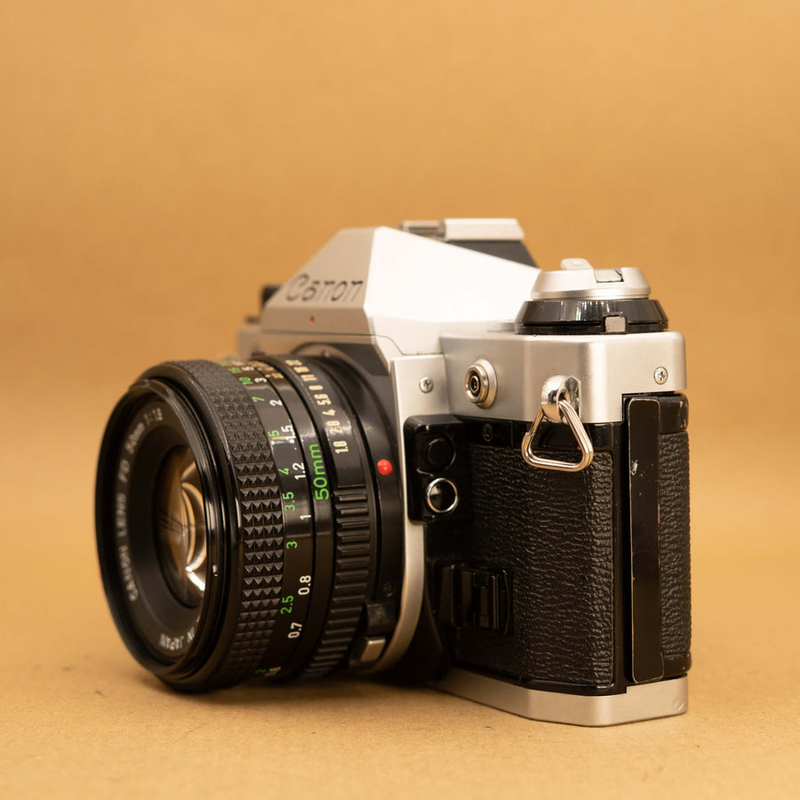 Canon AE-1 Program with 50mm f/1.8 Lens 35mm Film Camera