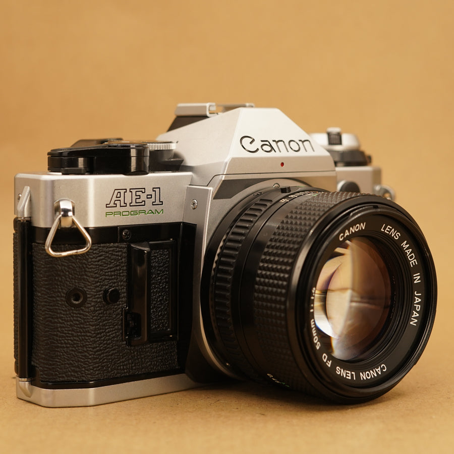 Canon AE-1 Program with 50mm f/1.4 Lens 35mm Film Camera