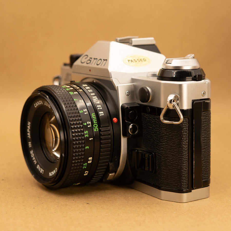 Canon AE-1 Program with 50mm f/1.8 Lens 35mm Film Camera