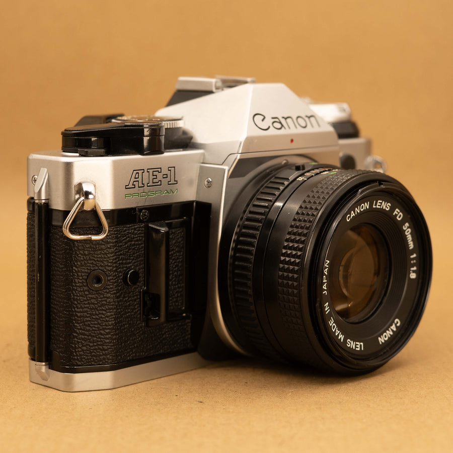 Canon AE-1 Program with 50mm f/1.8 Lens 35mm Film Camera