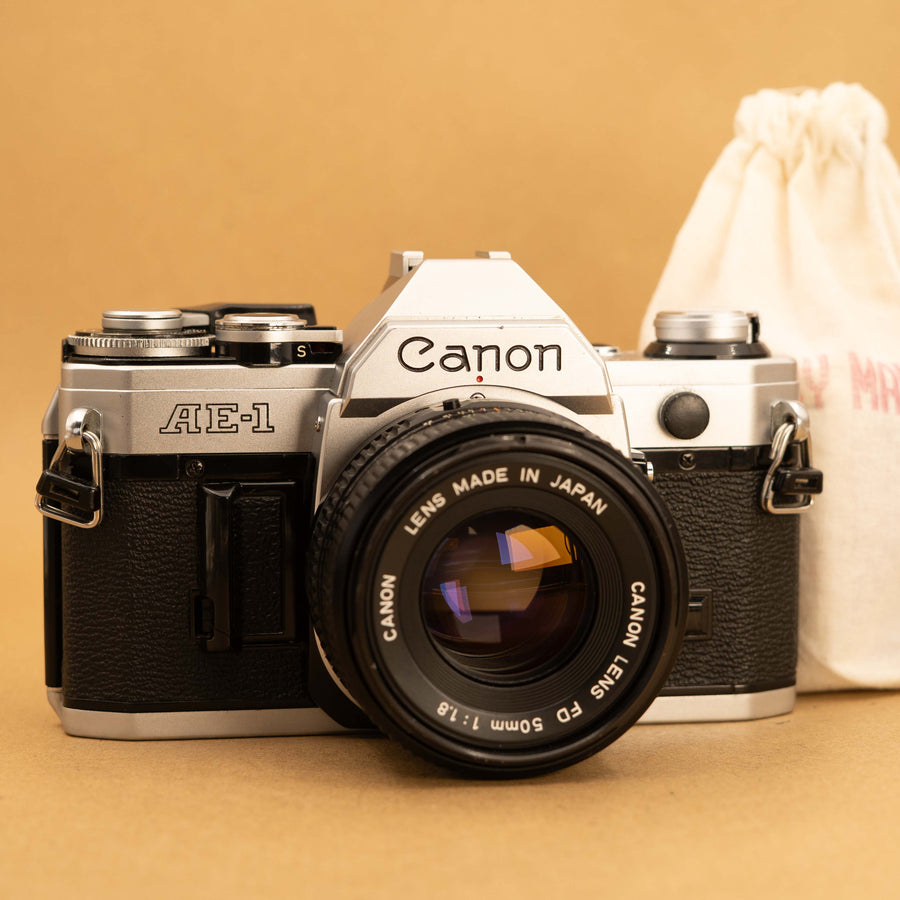 Canon AE-1 35mm Film Camera with Canon 50mm f/1.8 - Serviced