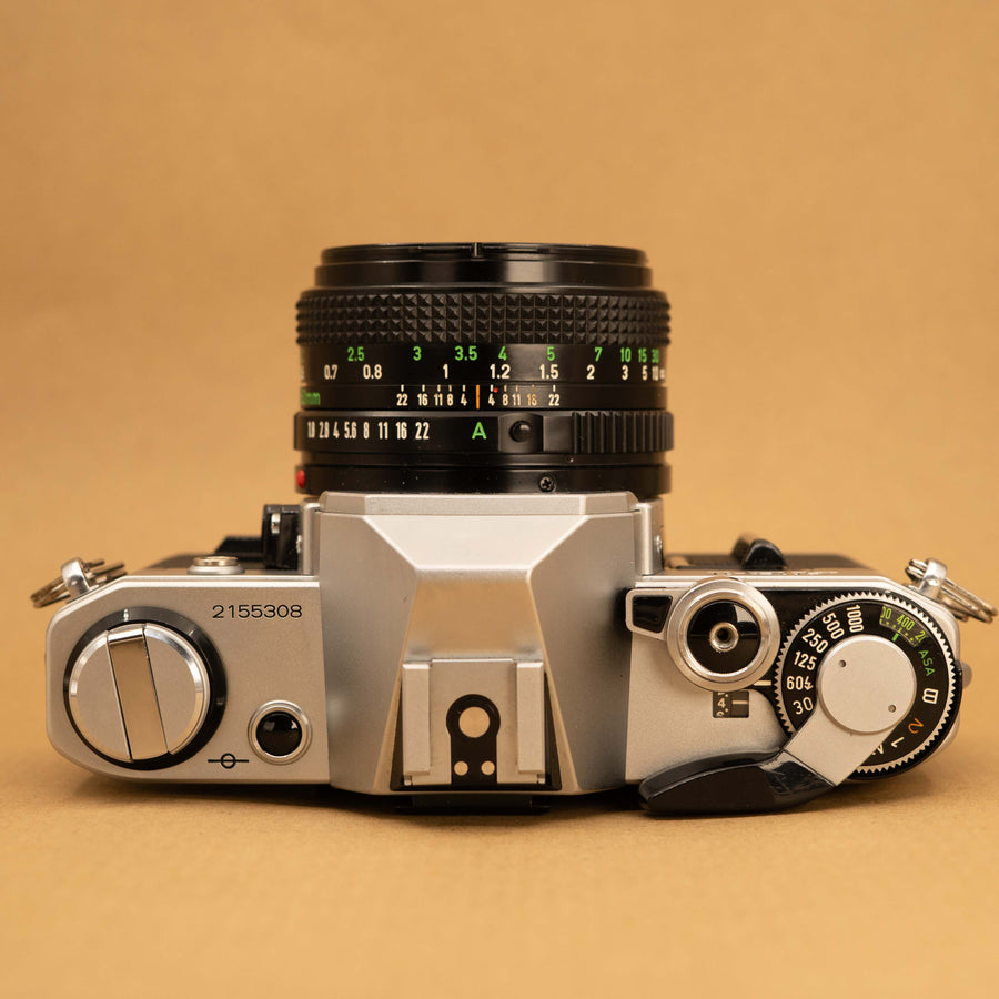 Canon AE-1 with 50mm f/1.8 Lens