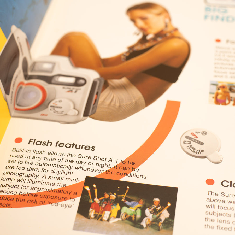 Genuine Vintage Canon Sure Shot A-1 Sales Brochure