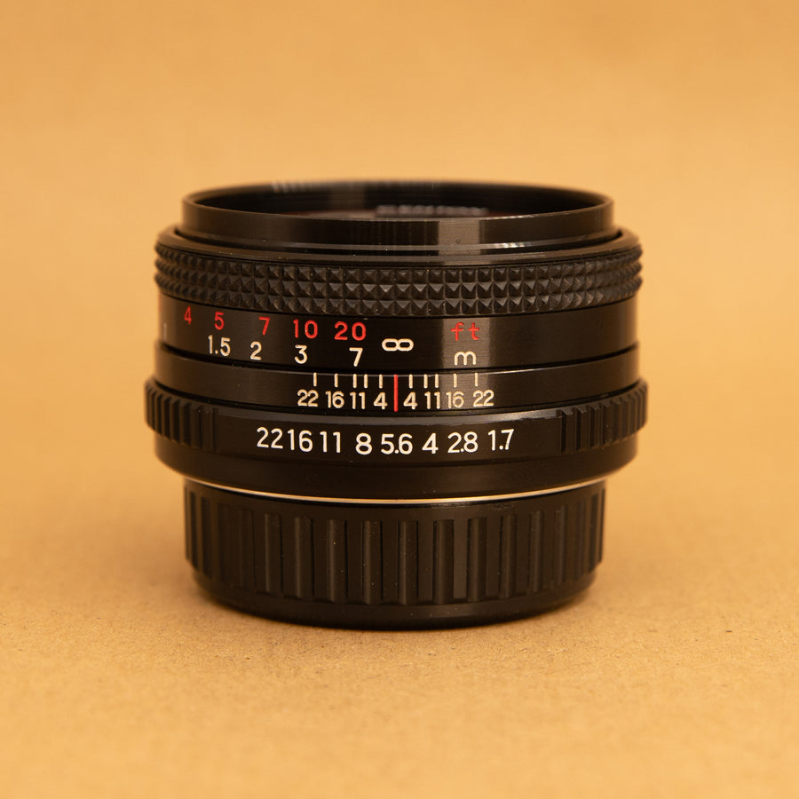 Centon 50mm f/1.7 Pentax PK Mount Lens