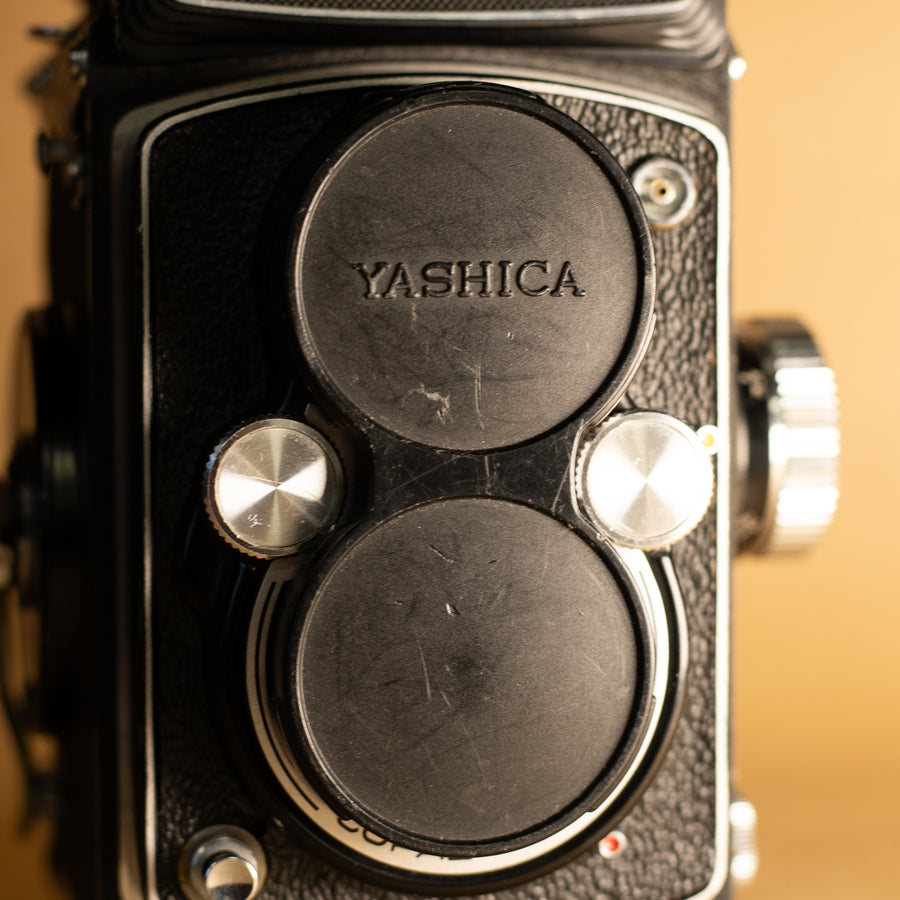 Tapa de lente Yashica Mat vintage genuina