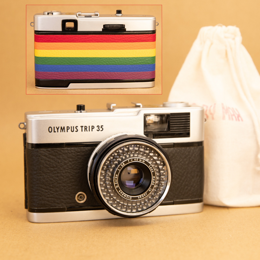 Pride Flag Olympus Trip 35 35mm Film Camera - Refurbished Pride Flag Olympus Trip 35 35mm Film Camera - Refurbished