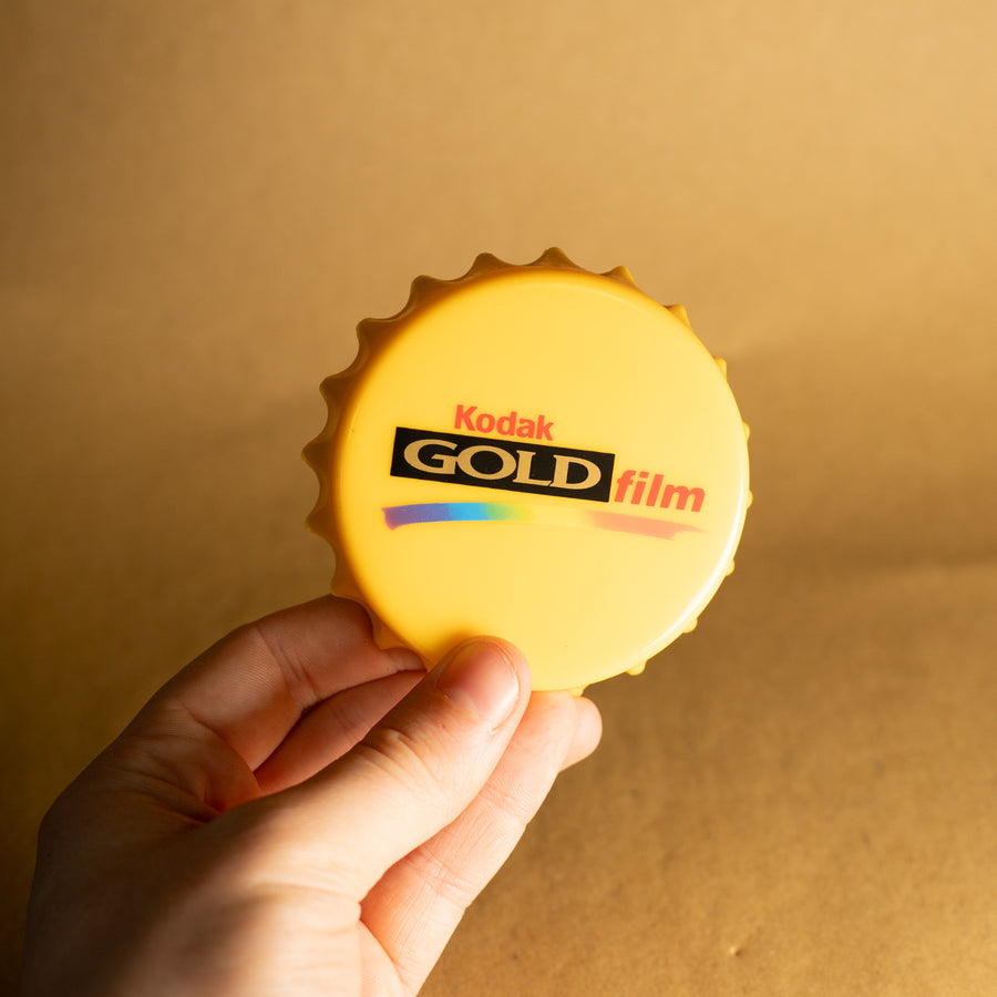 Vintage Kodak Gold Bottle Opener and Magnet