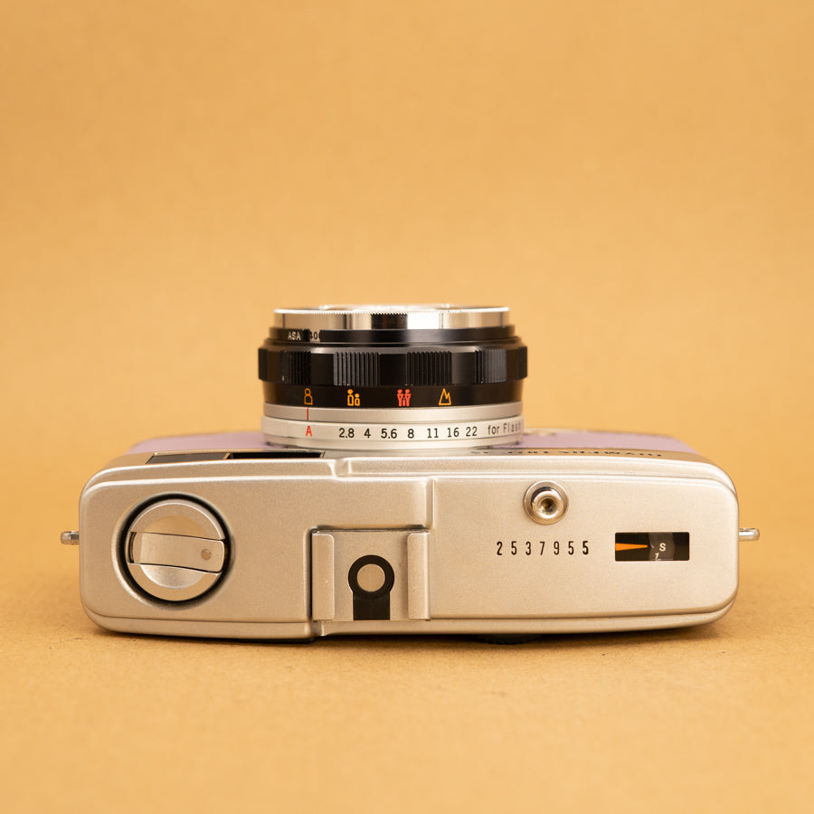 Lilac Olympus Trip 35 Film Camera with Roll of Film - Refurbished