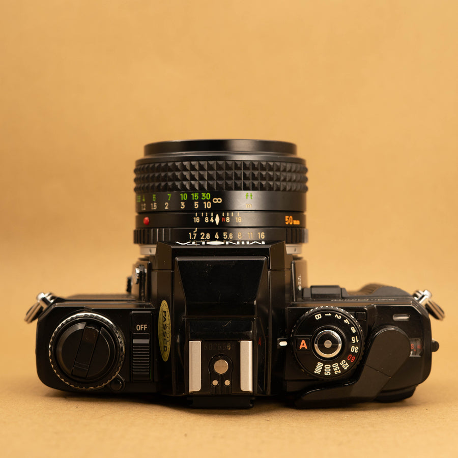 Black Minolta X-500 with 50mm f/1.7 Lens